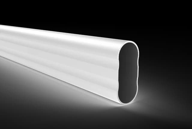 Caño Oval Anodizado x 3 mts