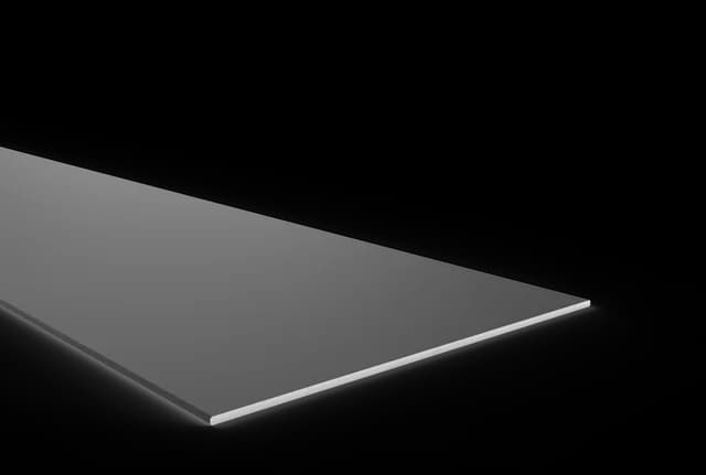 Perfil Plano 100mm x 3 mts Aluminio Negro